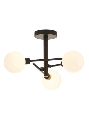 Inlight Nova 3LT Ceiling Light Black (48cm x 48cm x 21cm)