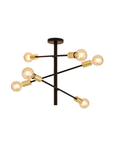 Inlight Tribecca Semi Flush 6LT Ceiling Light (64cm x 56cm x 40cm)