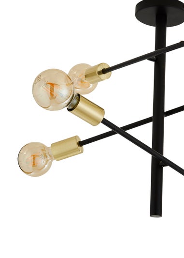 Inlight Tribecca Semi Flush 6LT Ceiling Light (64cm x 56cm x 40cm)