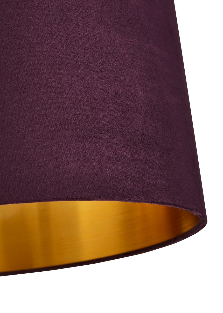 Inlight Velvet Drum Lamp Shade (35cm x 35cm x 22cm)