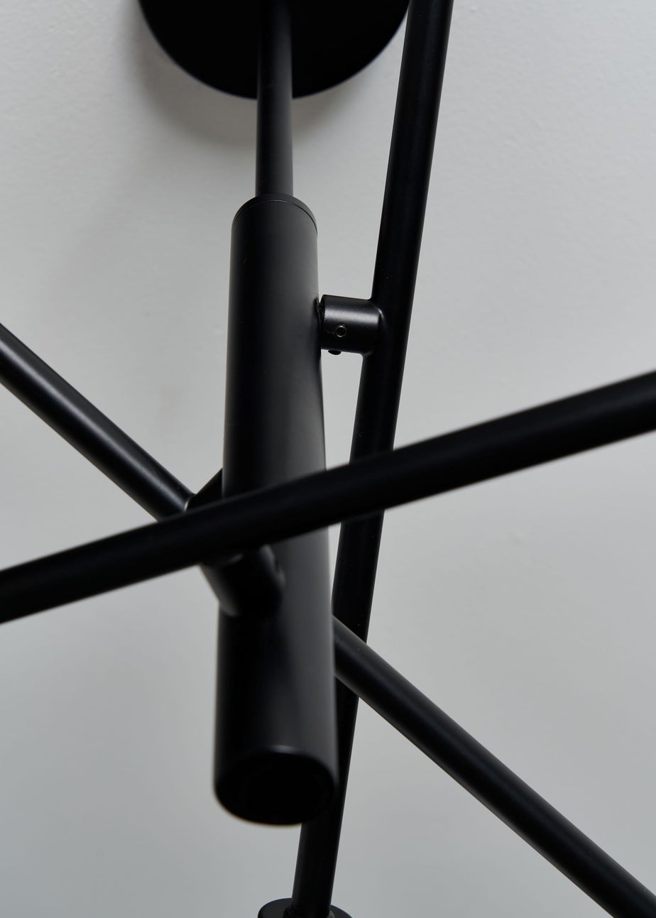 Inlight Nova Semi Flush Ceiling Light Black (56cm x 60cm x 60cm)