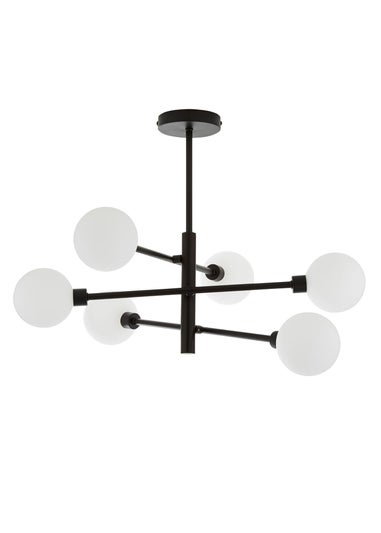 Inlight Nova Semi Flush Ceiling Light Black (56cm x 60cm x 60cm)