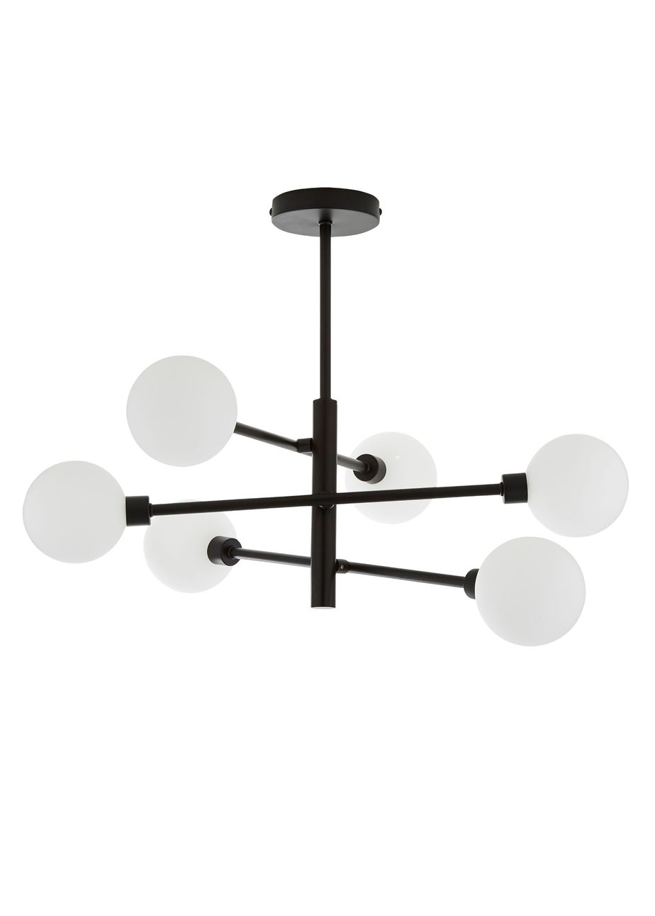 Inlight Nova Semi Flush Ceiling Light Black (56cm x 60cm x 60cm)