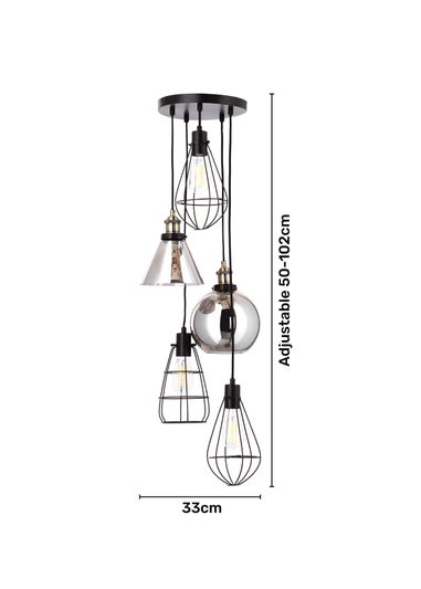 Inlight Callisto Cluster Pendant Ceiling Light (120cm x 32cm x 32cm)