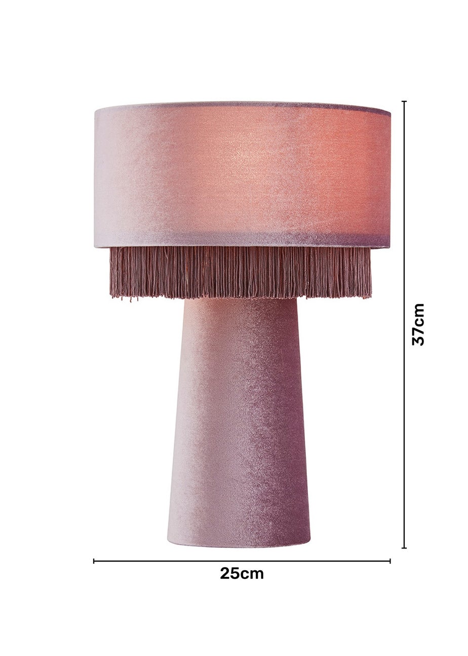 Inlight Fringed Table Lamp (37cm x 25cm)