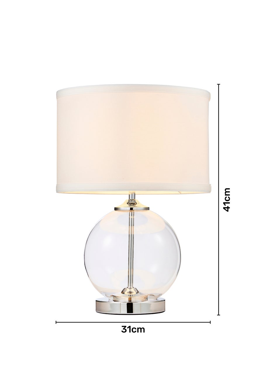 Inlight Small Dartmoor Glass Table Lamp (41cm x 28cm)