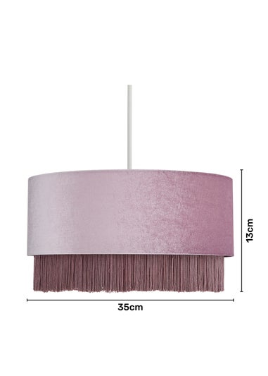 Inlight Fringed Easy Fit Lamp Shade (19cm x 38cm)