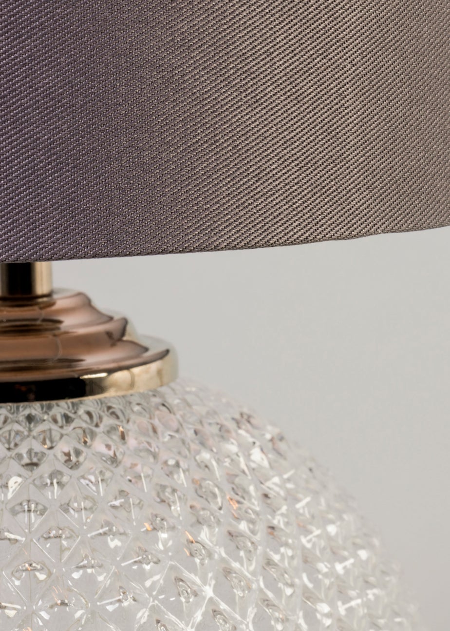 Inlight Clear Glass Table Lamp (31cm x 20cm)