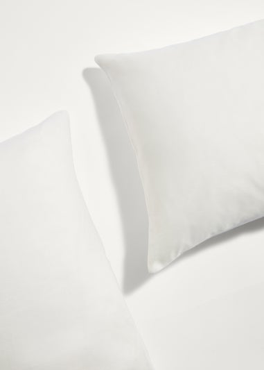 Cream 100% Cotton Housewife Pillowcase Pair