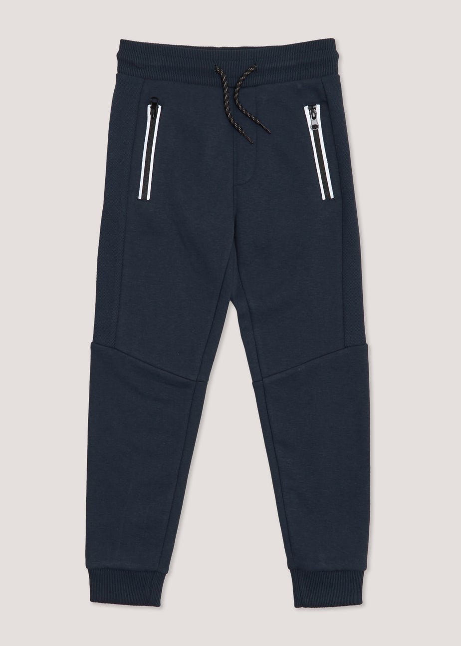 Boys Navy Mesh Joggers (4-16yrs)