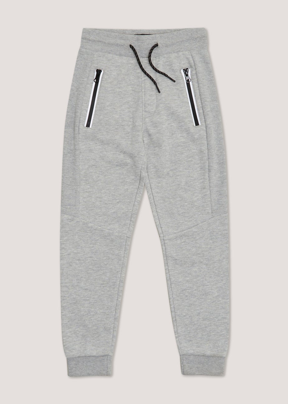 Boys Grey Mesh Joggers (4-16yrs)