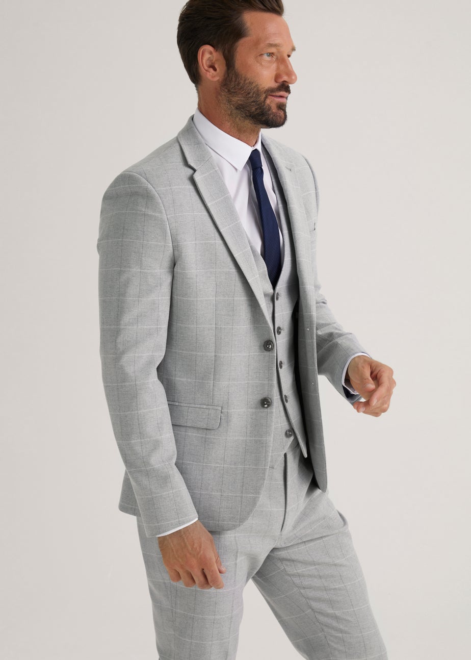 Taylor & Wright Grey Jackman Skinny Fit Suit Jacket