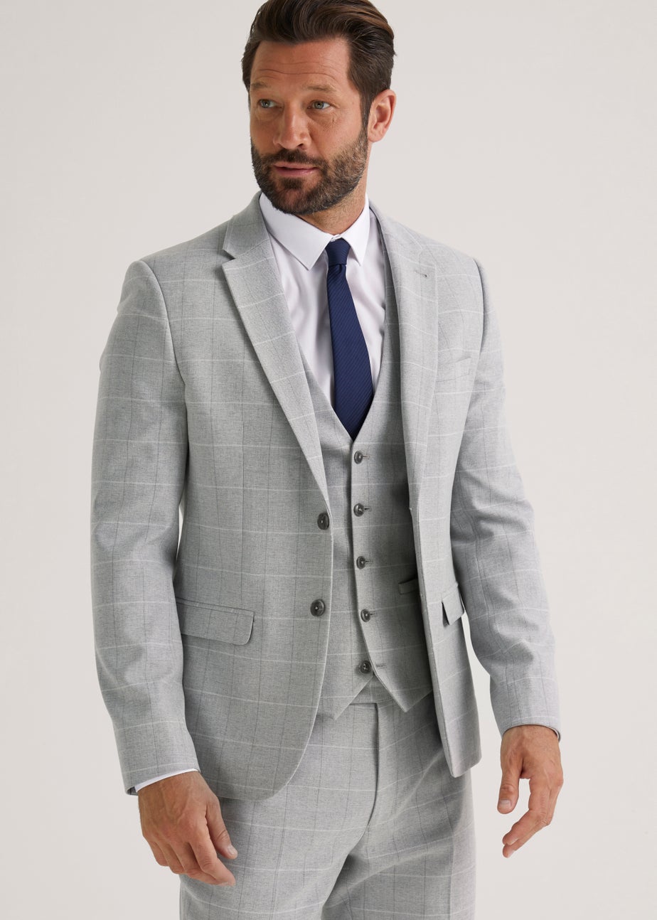 Taylor & Wright Grey Jackman Skinny Fit Suit Jacket