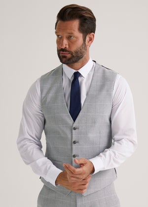 Taylor & Wright Grey Jackman Suit Waistcoat