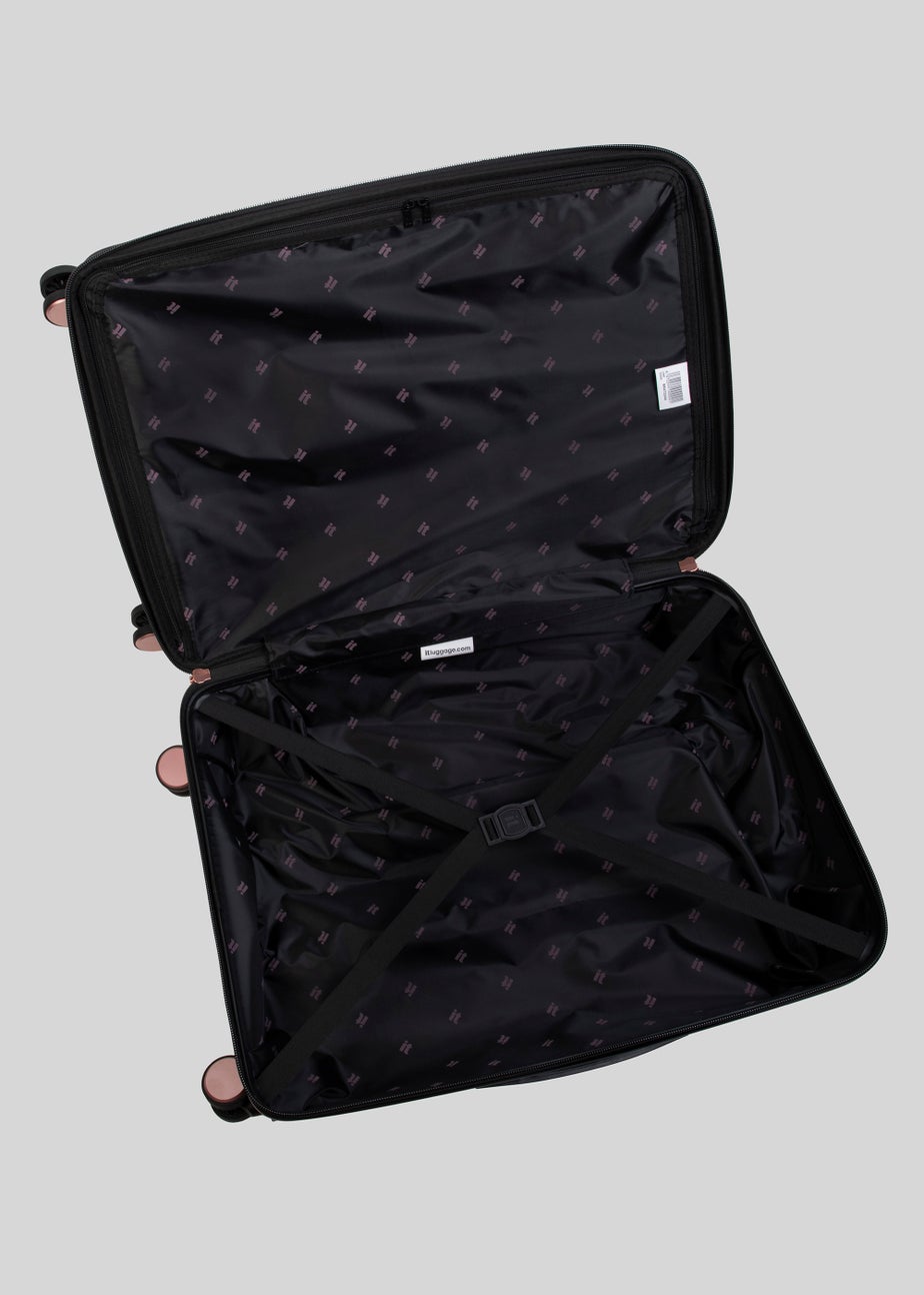 IT Luggage Pink 3D Floral Suitcase