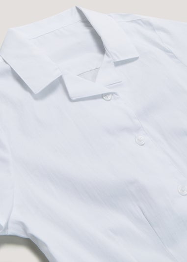 Girls 2 Pack White School Blouses (8-16yrs)