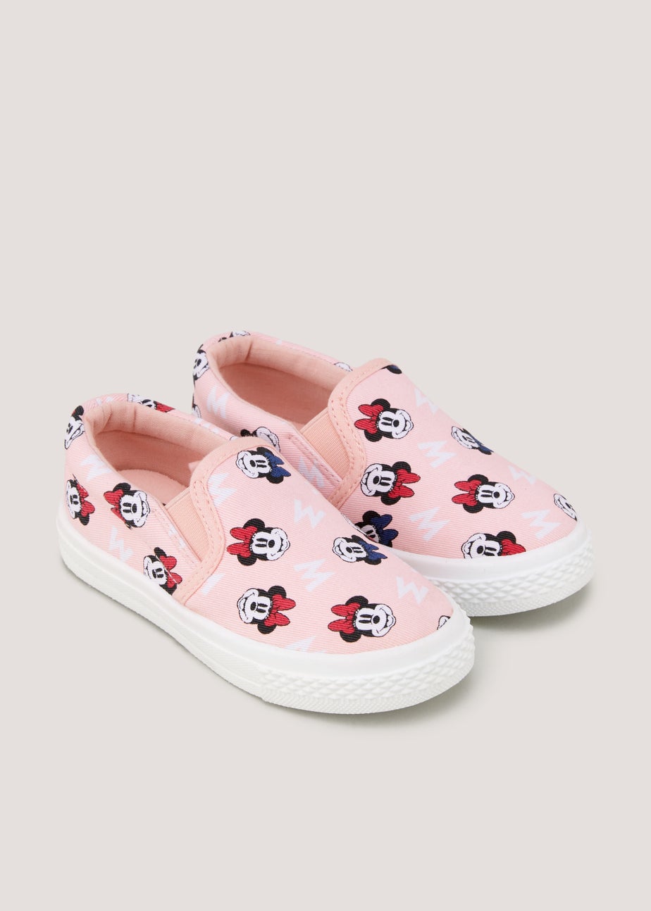 Kids Pink Disney Minnie Mouse Canvas Pumps (Younger 4-12)