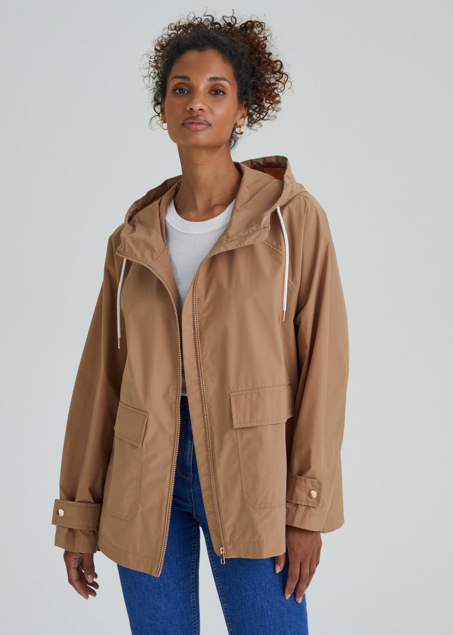 Beige Parka Coat