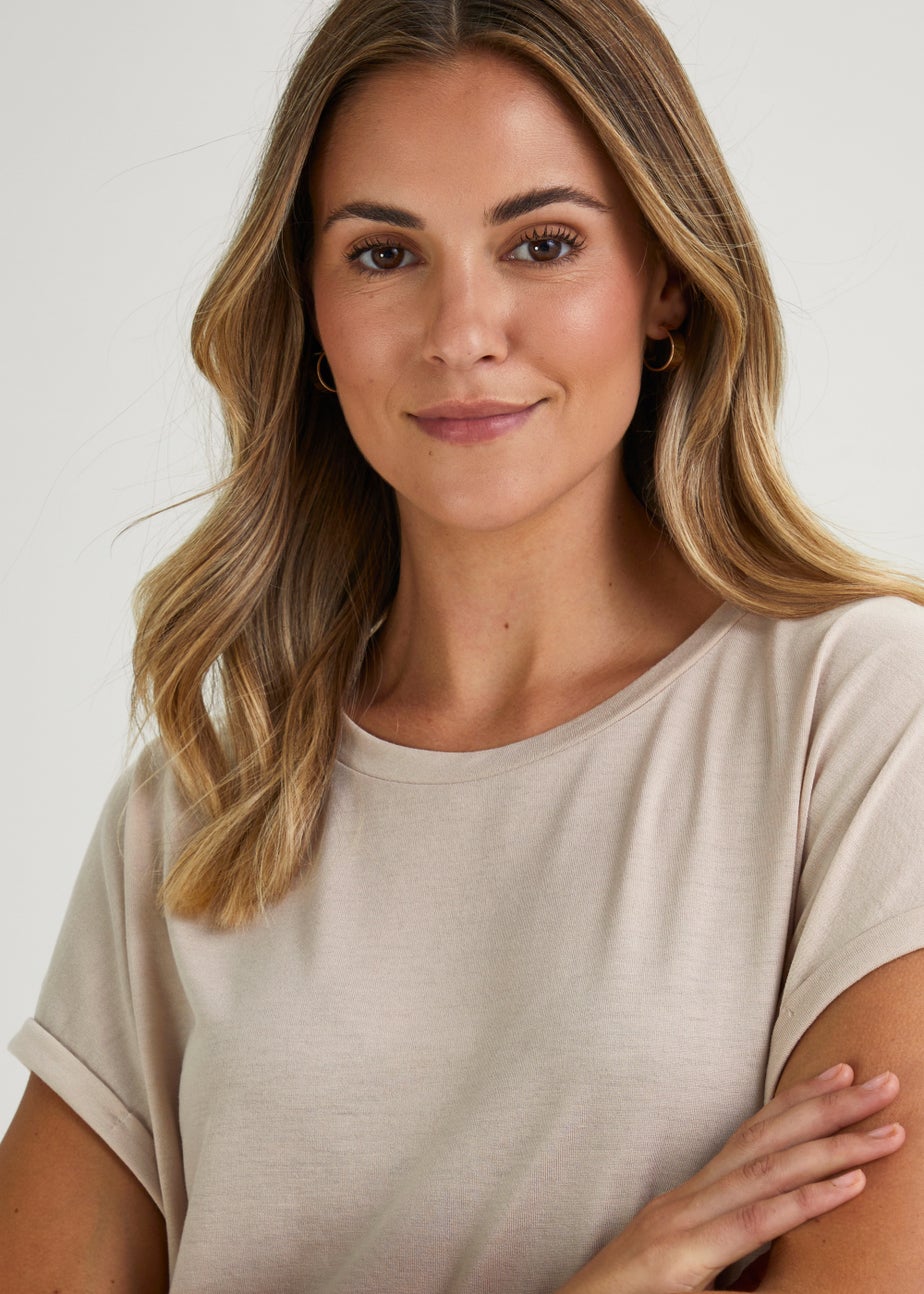 Brown Essential Longline T-Shirt