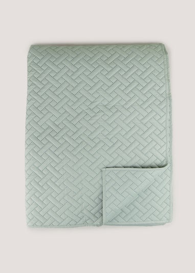 Blue Stab Stitch Duvet Cover