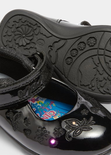 Kids Black Patent Disney Encanto Light Up School Shoes (Younger 6-12)