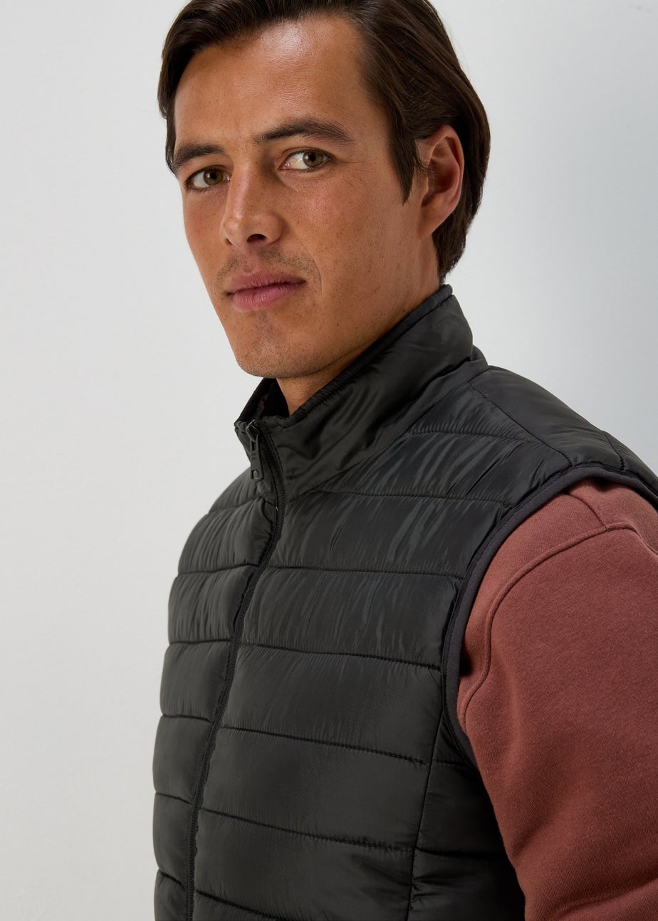 Black Puffer Gilet