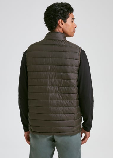 Khaki Puffer Gilet