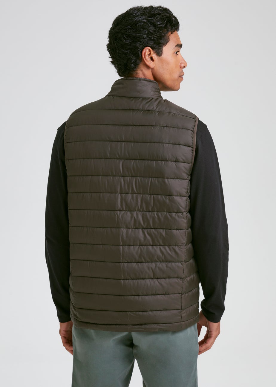 Khaki Puffer Gilet