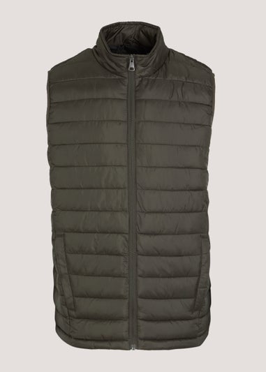 Khaki Puffer Gilet