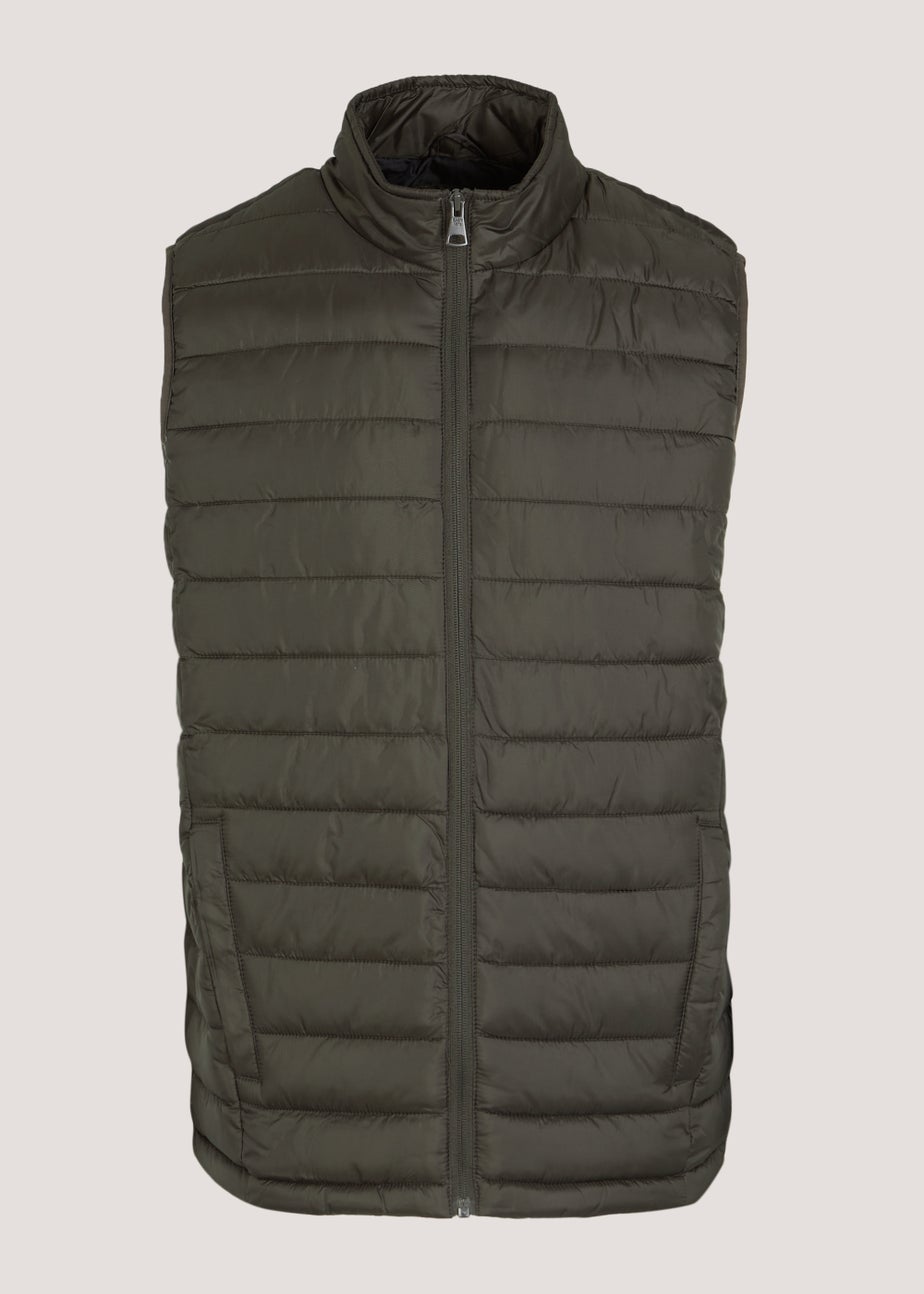 Khaki Puffer Gilet