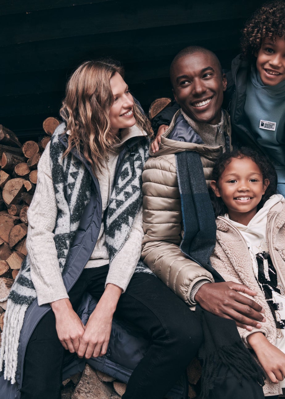 Stone Hooded Puffer Coat