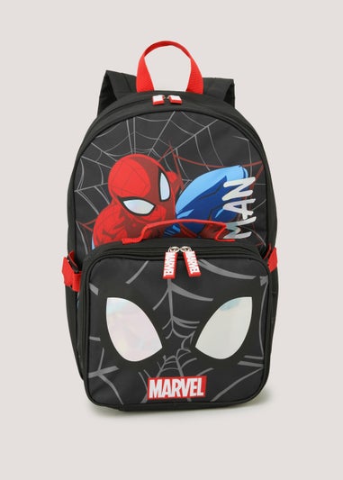Kids Black Marvel Spider-Man School Backpack & Lunch Bag Set
