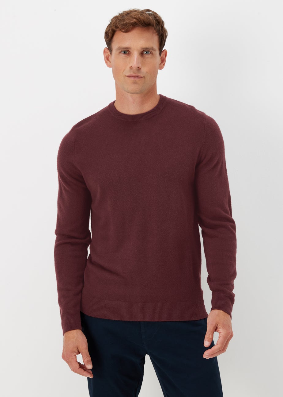 Burgundy Soft Touch Crewneck Jumper