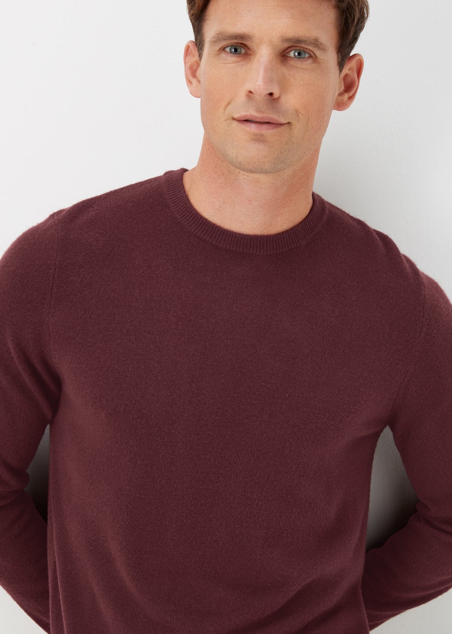 Burgundy Soft Touch Crewneck Jumper