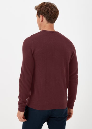 Burgundy Soft Touch Crewneck Jumper