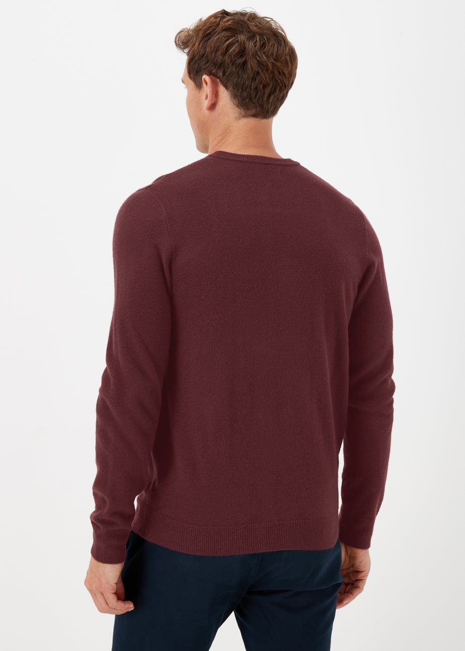 Burgundy Soft Touch Crewneck Jumper