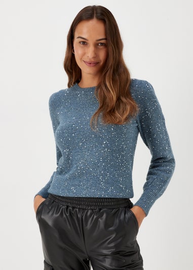 Navy Metallic Jumper
