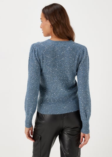 Navy Metallic Jumper