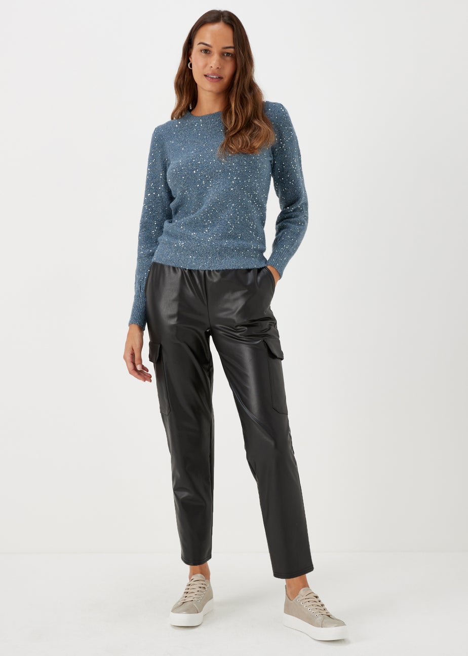 Navy Metallic Jumper