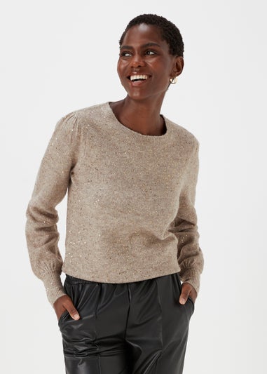 Brown Metallic Jumper