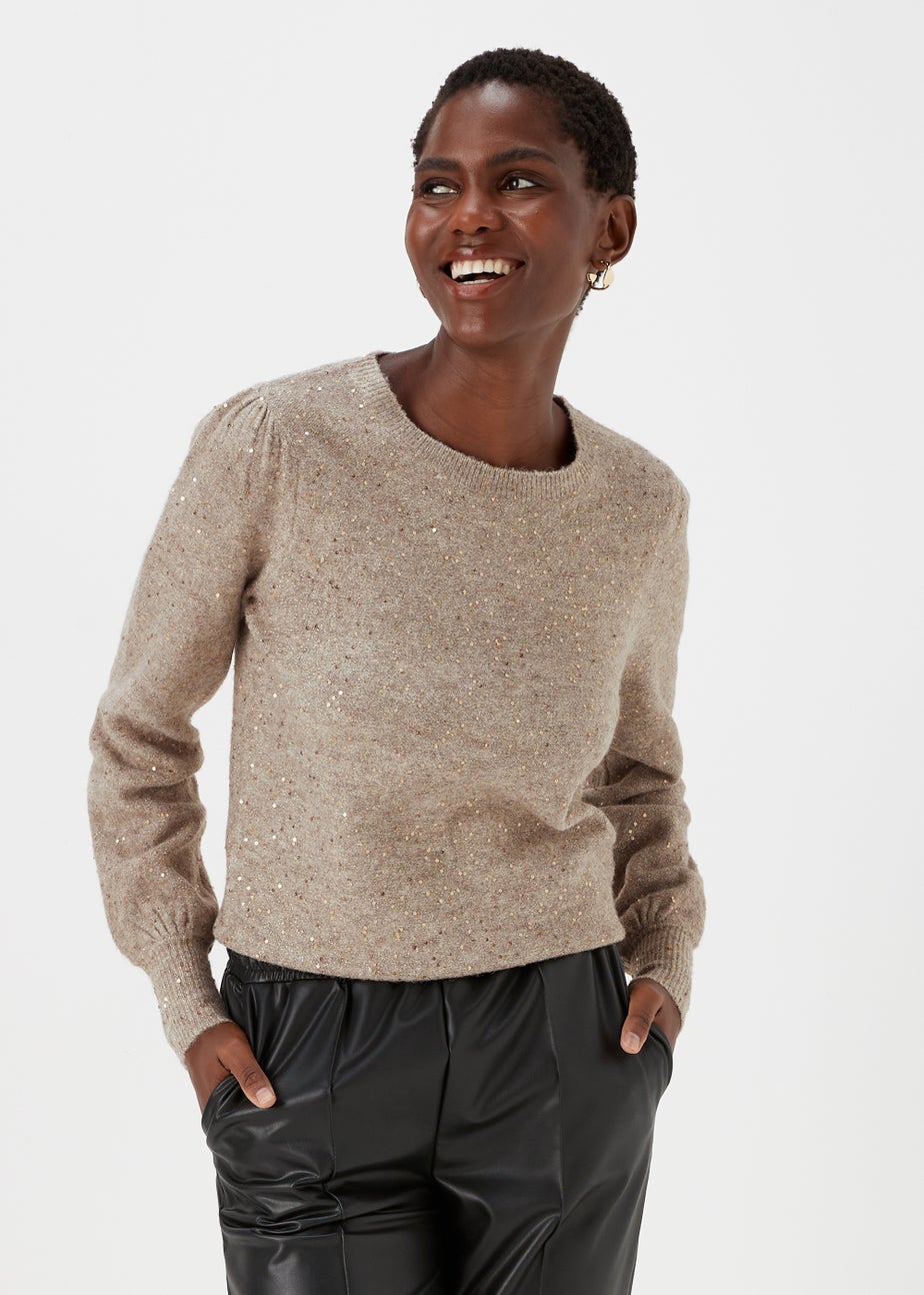 Brown Metallic Jumper