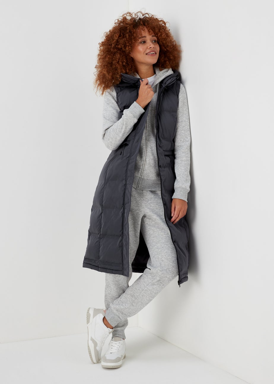 Grey Long Shower Resistant Gilet