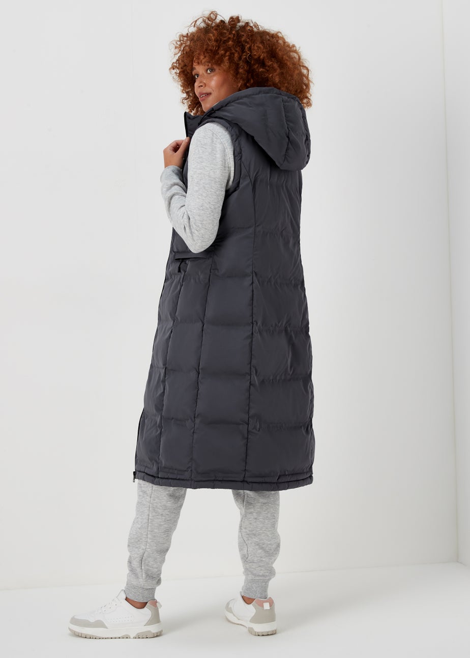 Grey Long Shower Resistant Gilet