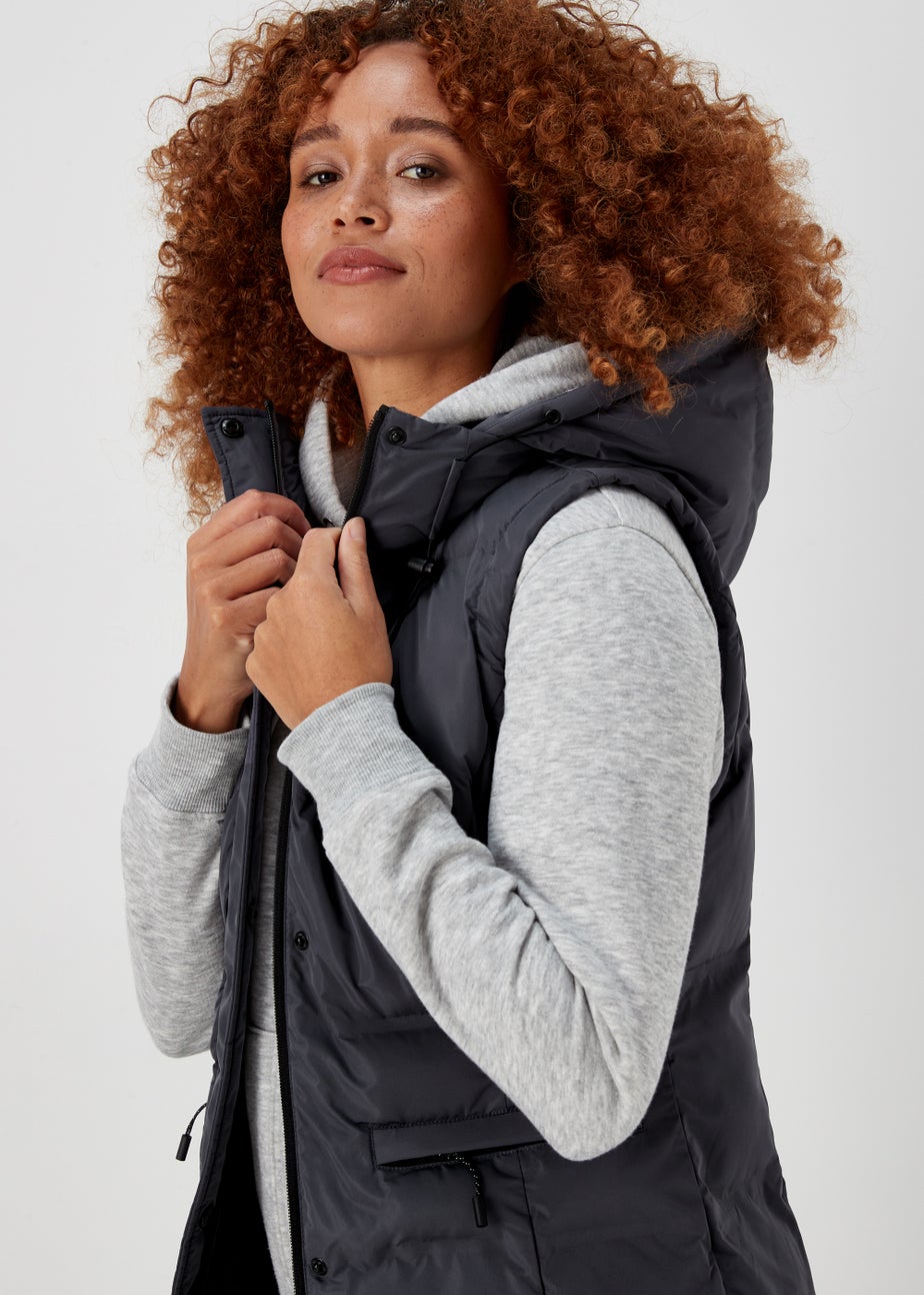 Grey Long Shower Resistant Gilet