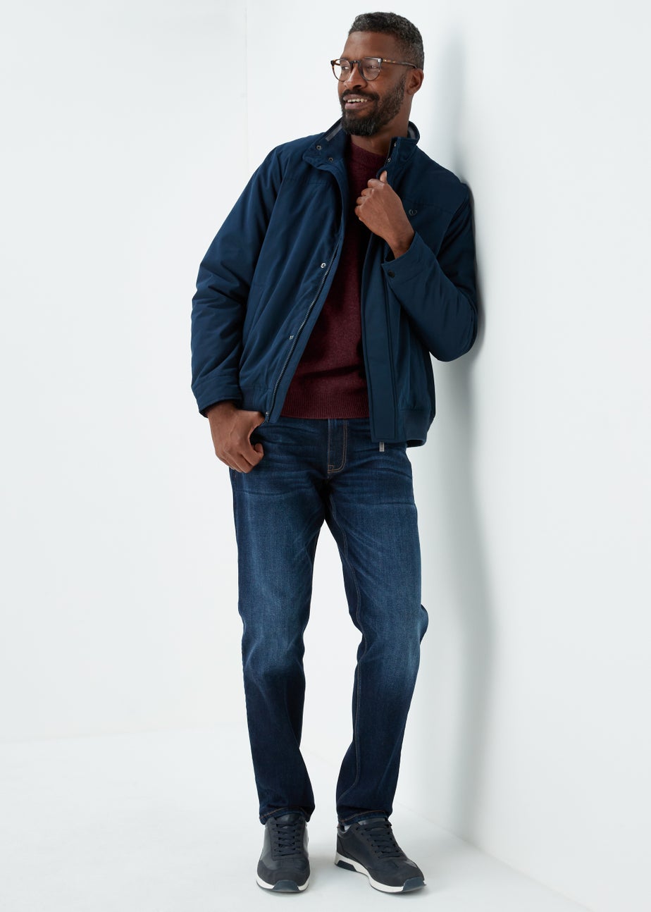 Lincoln Burgundy 100% Lambswool Crewneck Jumper