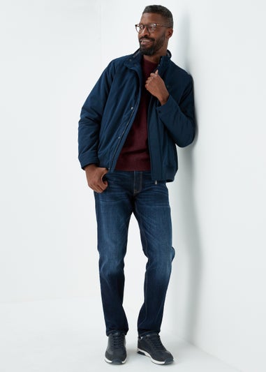 Lincoln Burgundy 100% Lambswool Crewneck Jumper