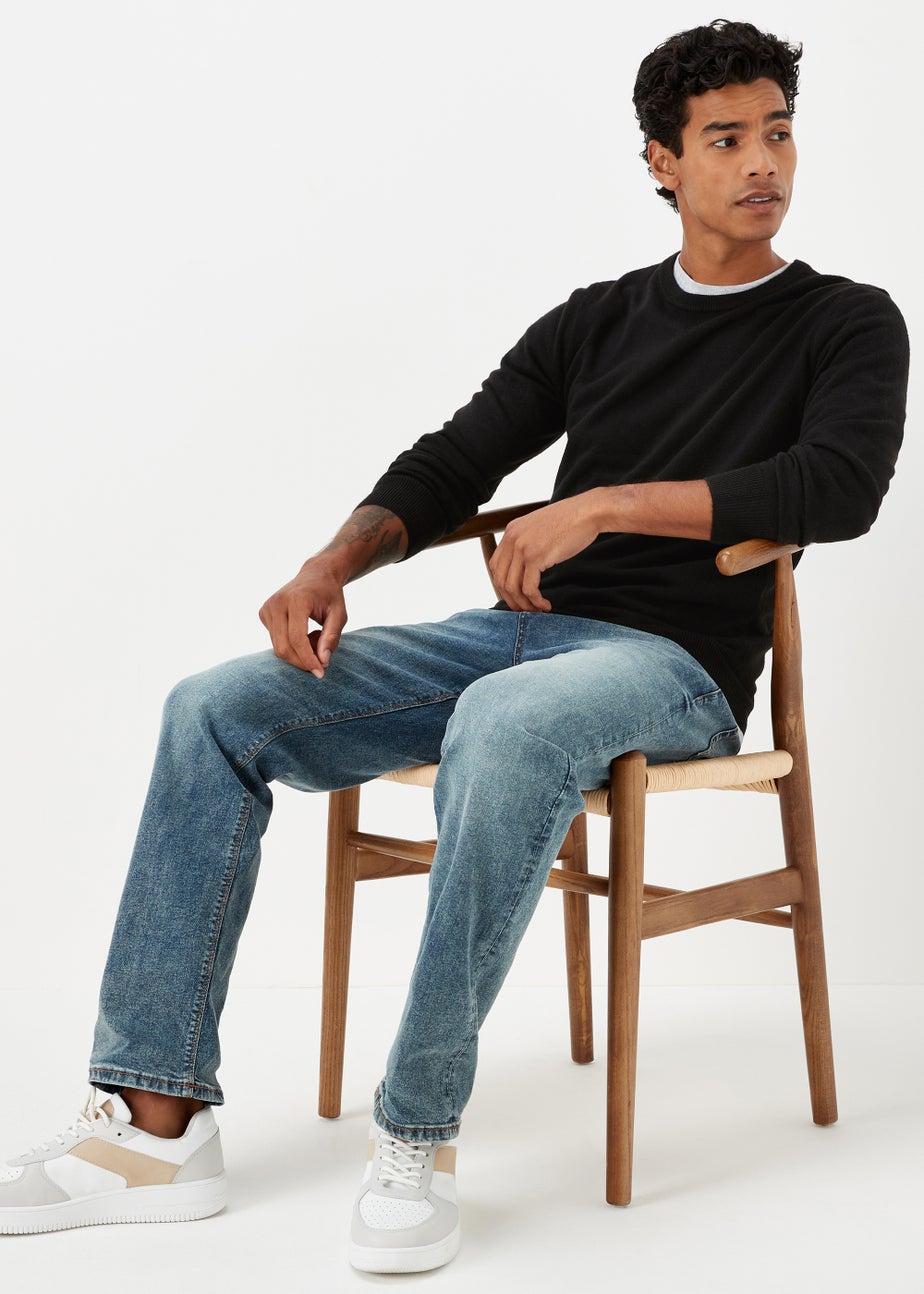 Black Soft Touch Crewneck Jumper