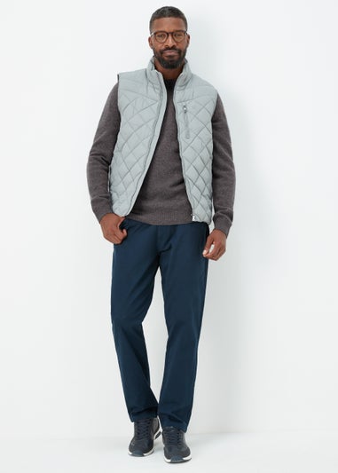 Lincoln Charcoal 100% Lambswool Crewneck Jumper