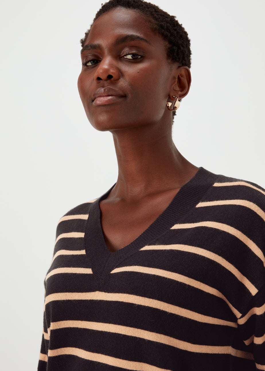 Black Stripe Soft Touch Jumper