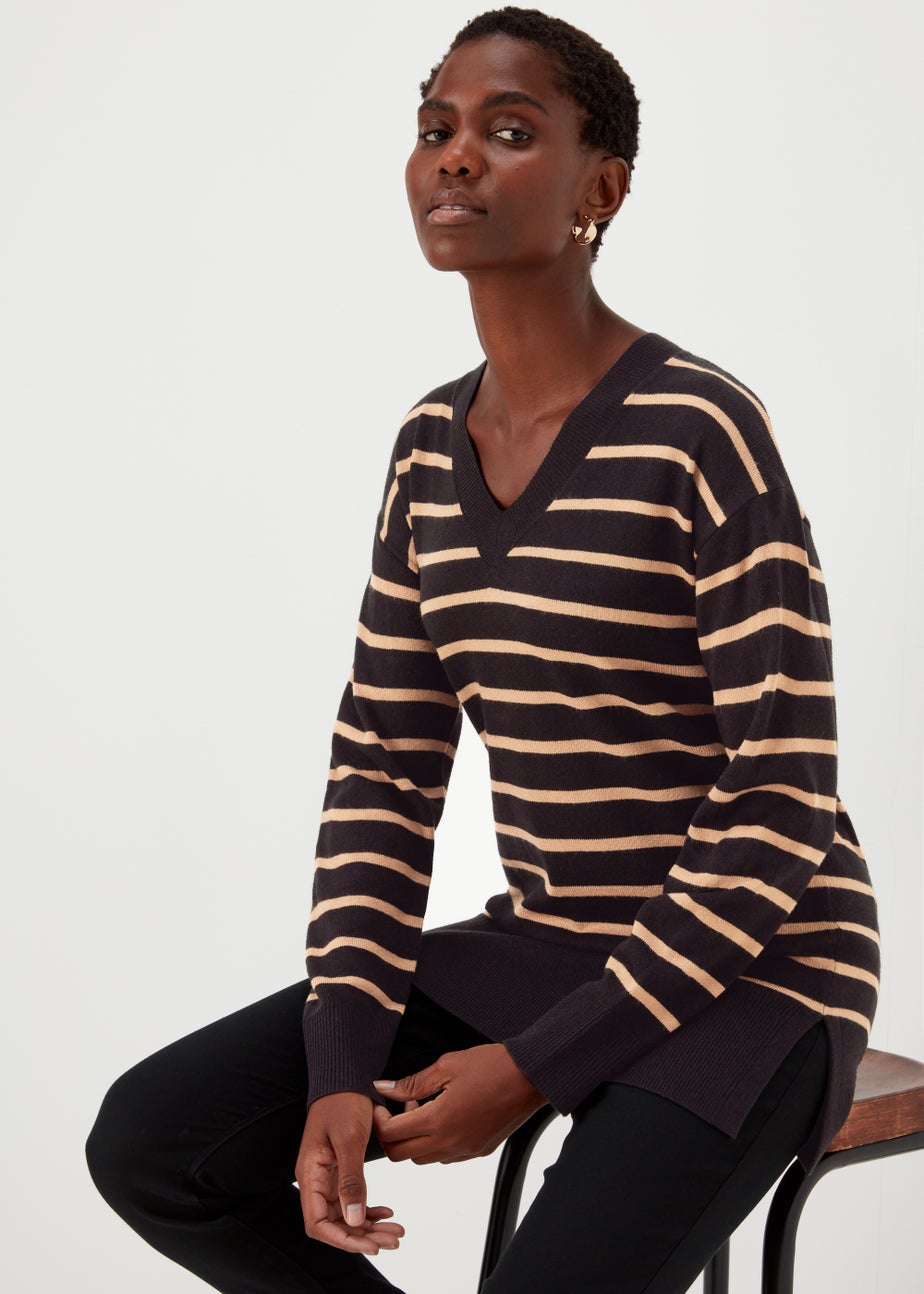 Black Stripe Soft Touch Jumper